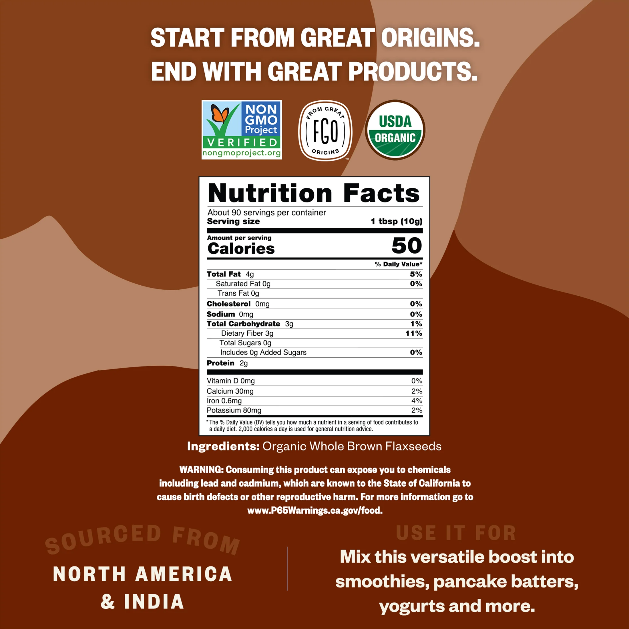 Brown Flax Seed - Whole - Image 3