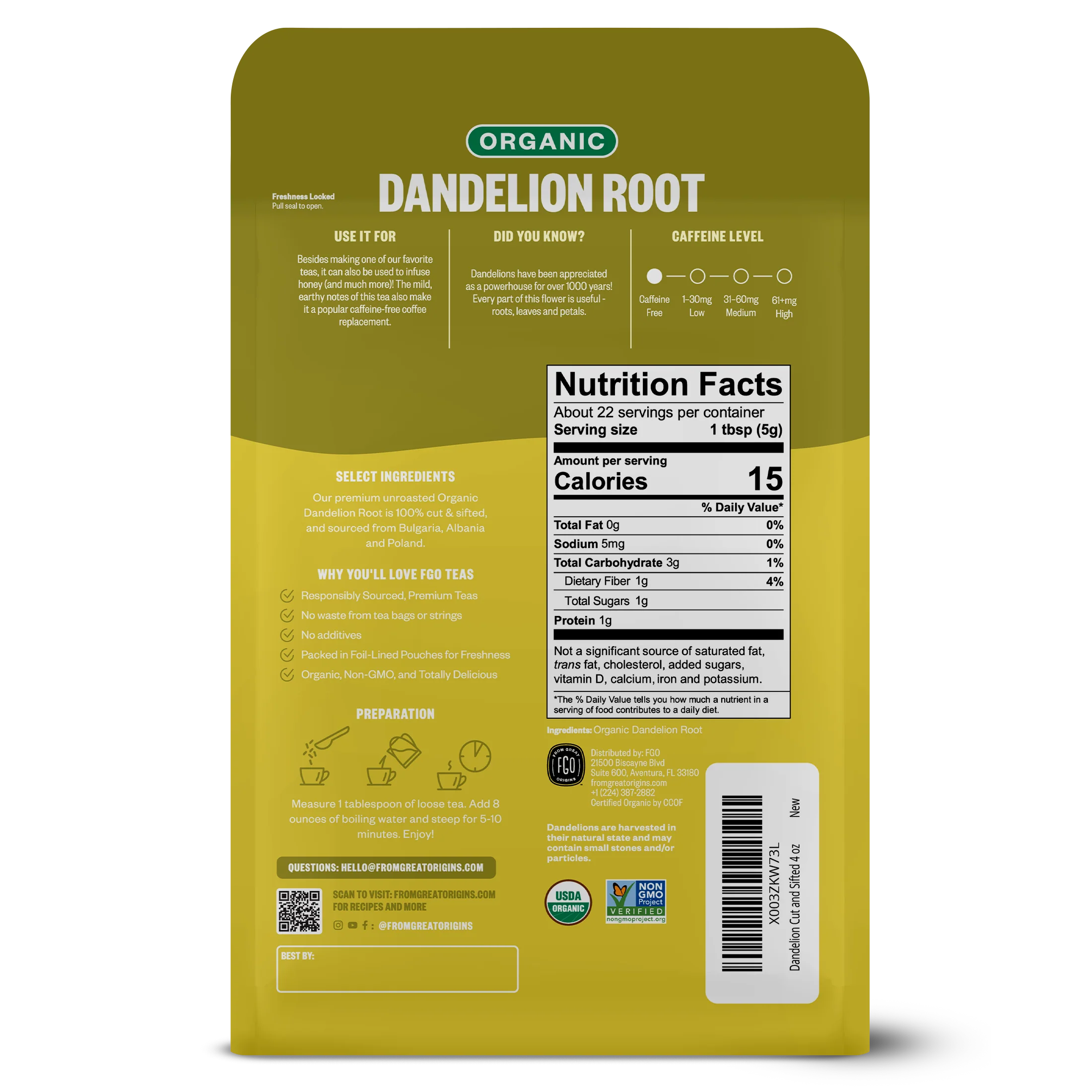 Dandelion Root - Cut & Sifted - Image 7