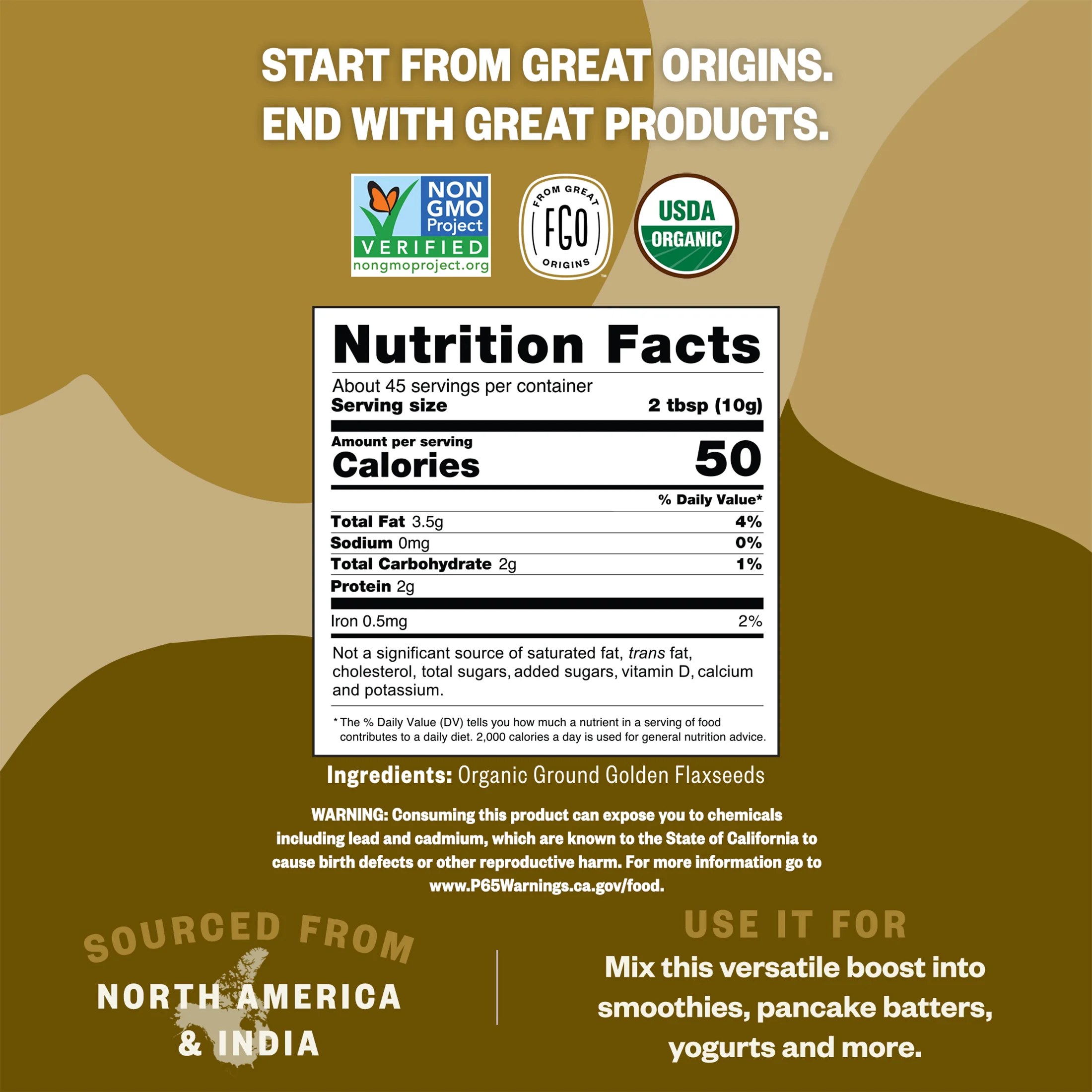 Golden Flax Seed - Ground - Image 3