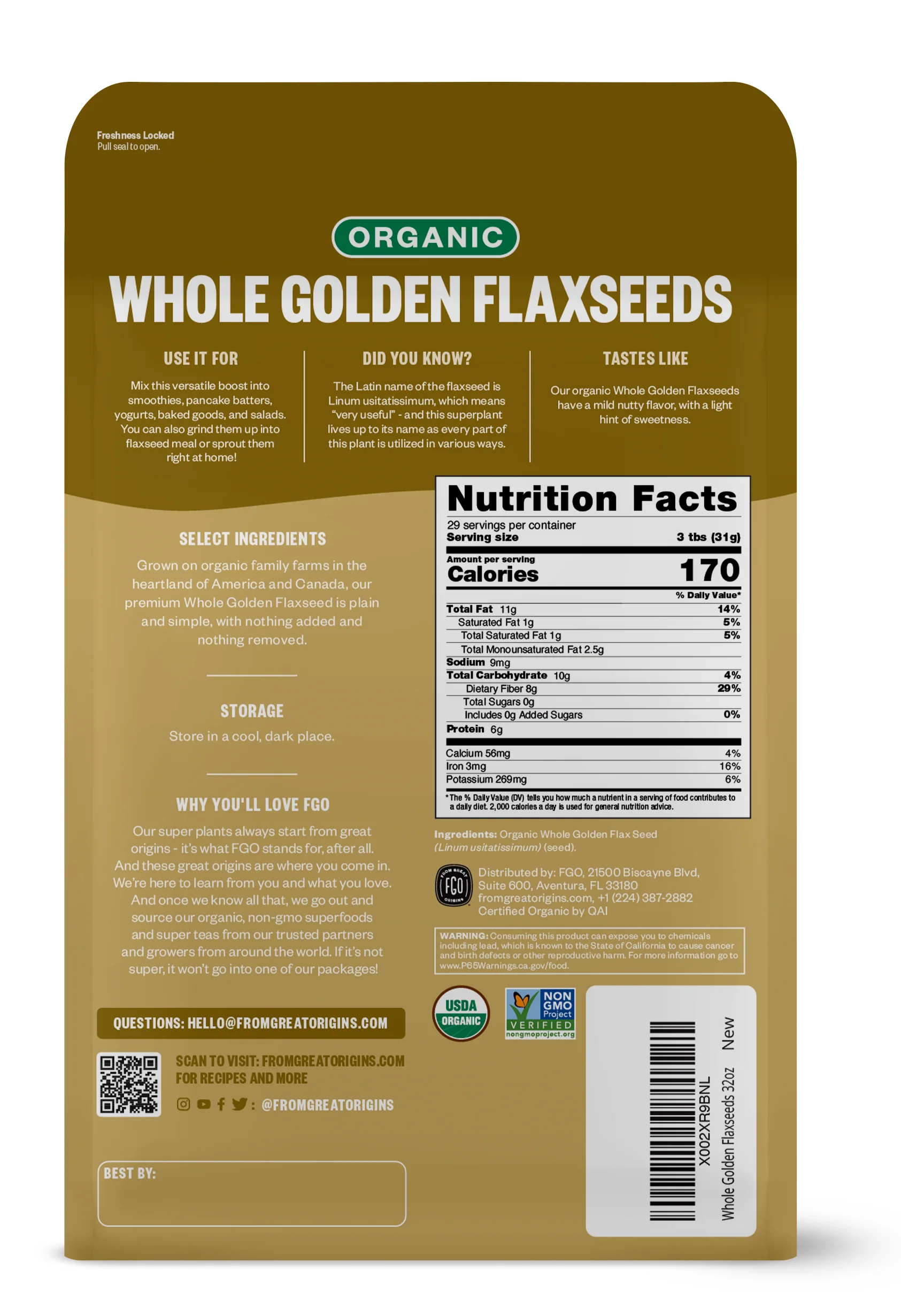 Golden Flax Seed - Whole - Image 3