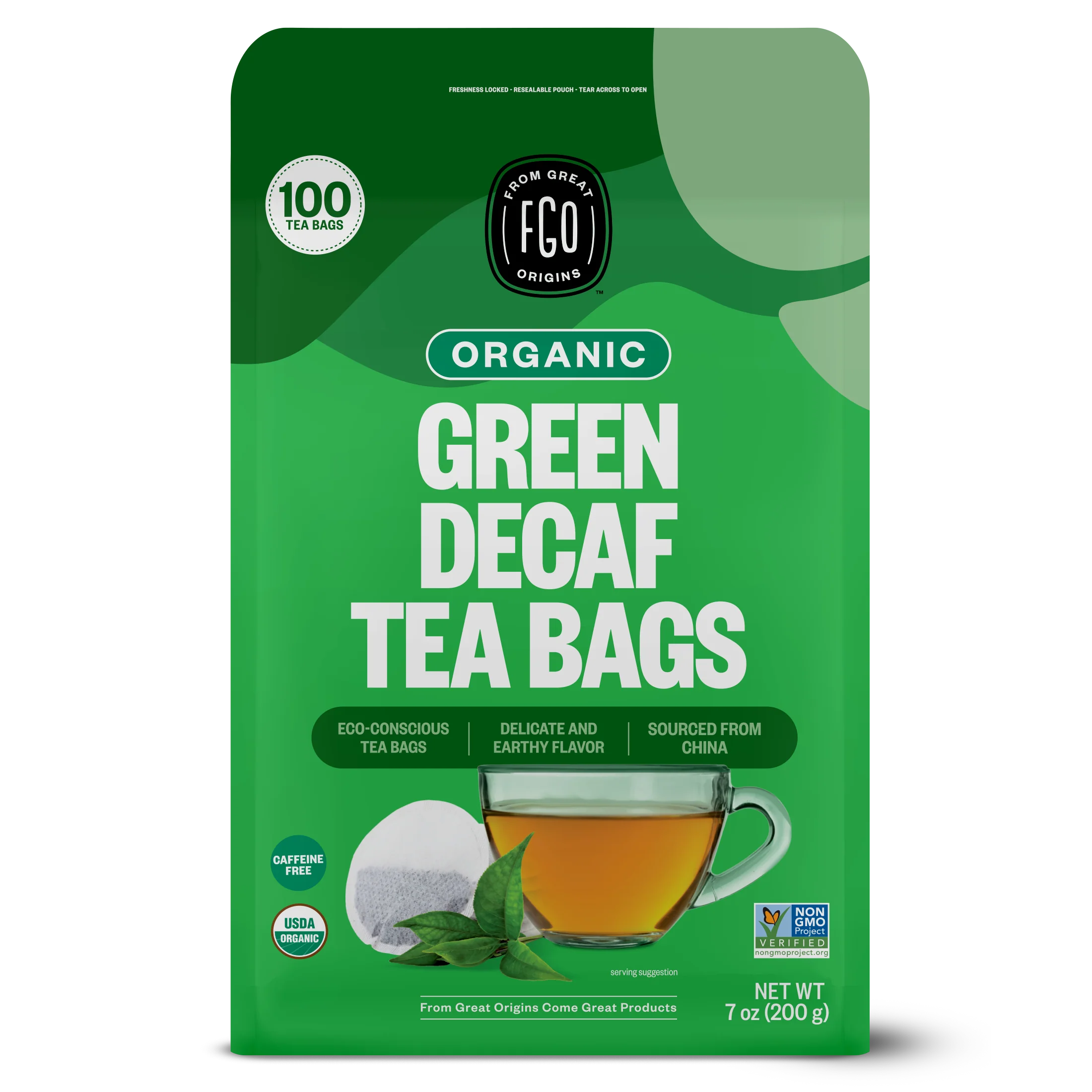 Green Decaf Tea Bags