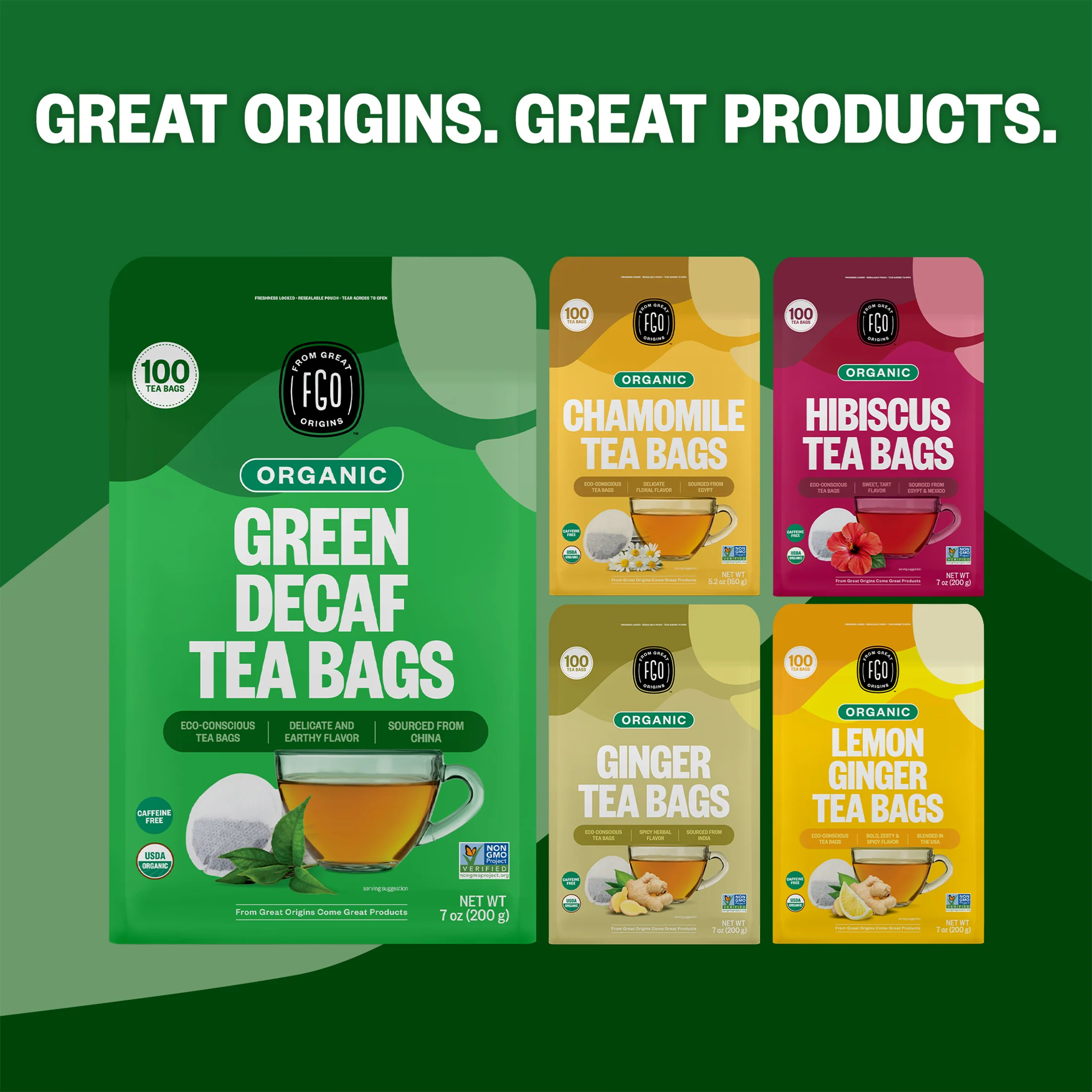 Green Decaf Tea Bags - Image 9