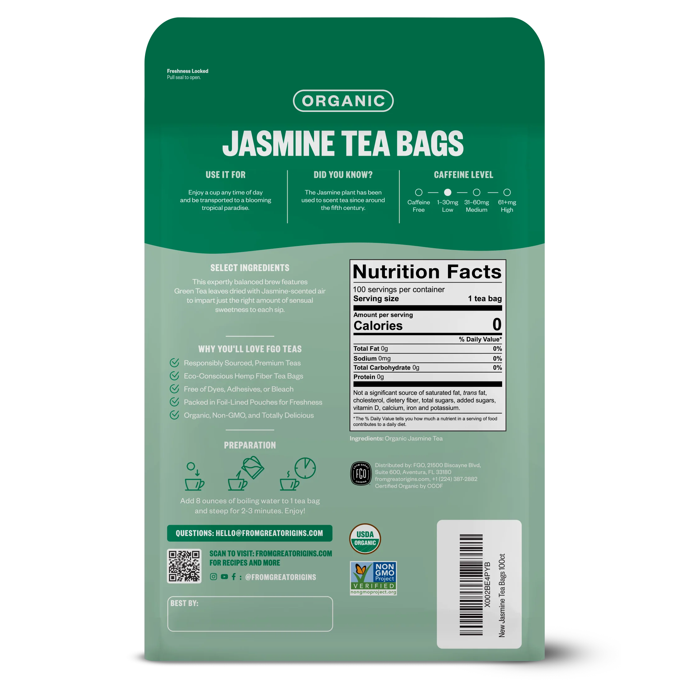 Jasmine Tea Bags - Image 2