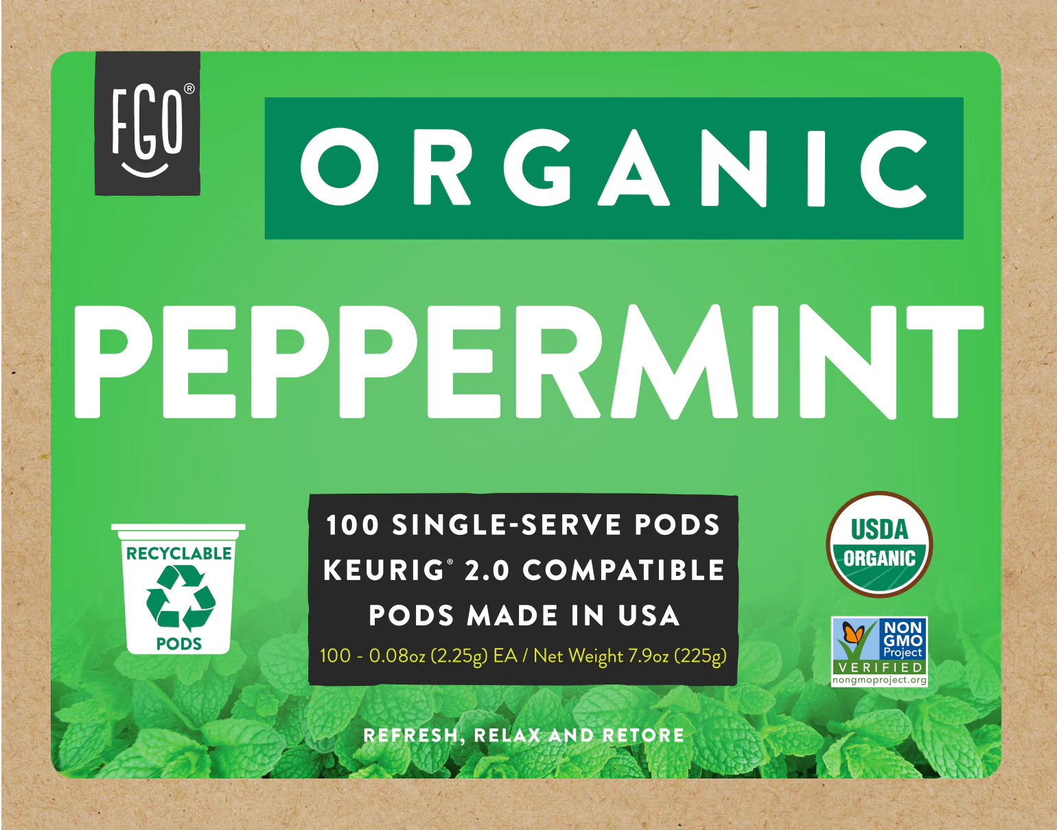 Peppermint Tea K-Cups 24ct - Image 4