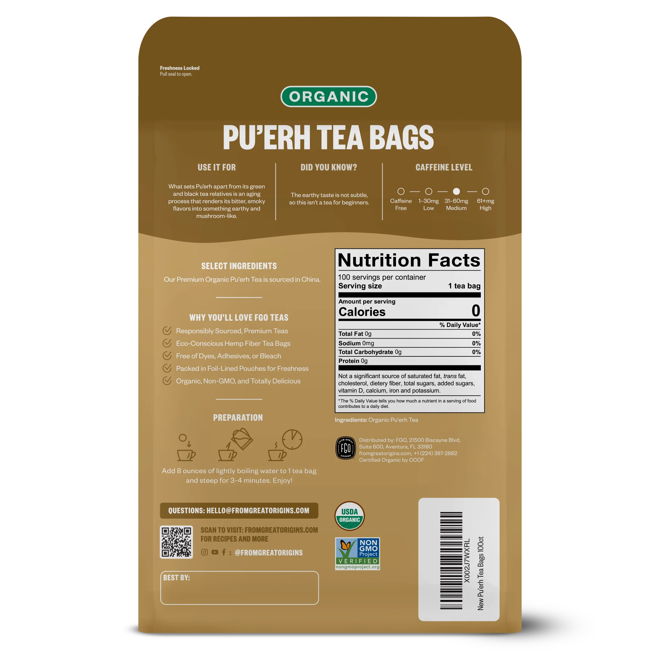 Pu'erh Tea Bags - Image 2