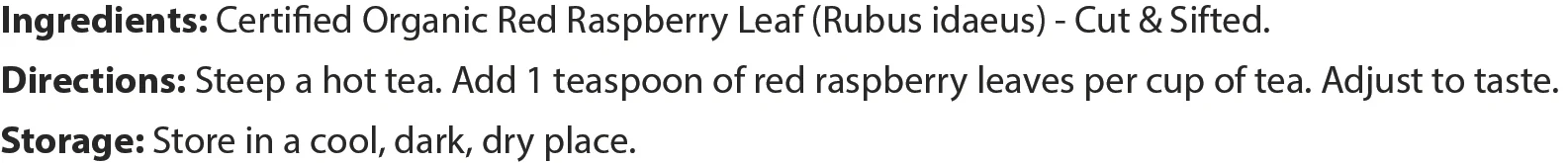 Raspberry Leaf - Cut & Sifted - Image 18