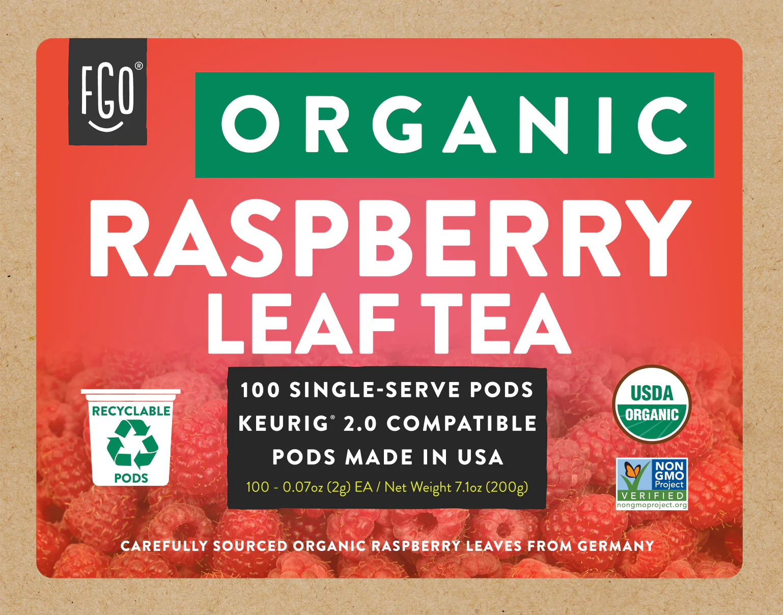 Raspberry Tea K-Cups 24ct - Image 4
