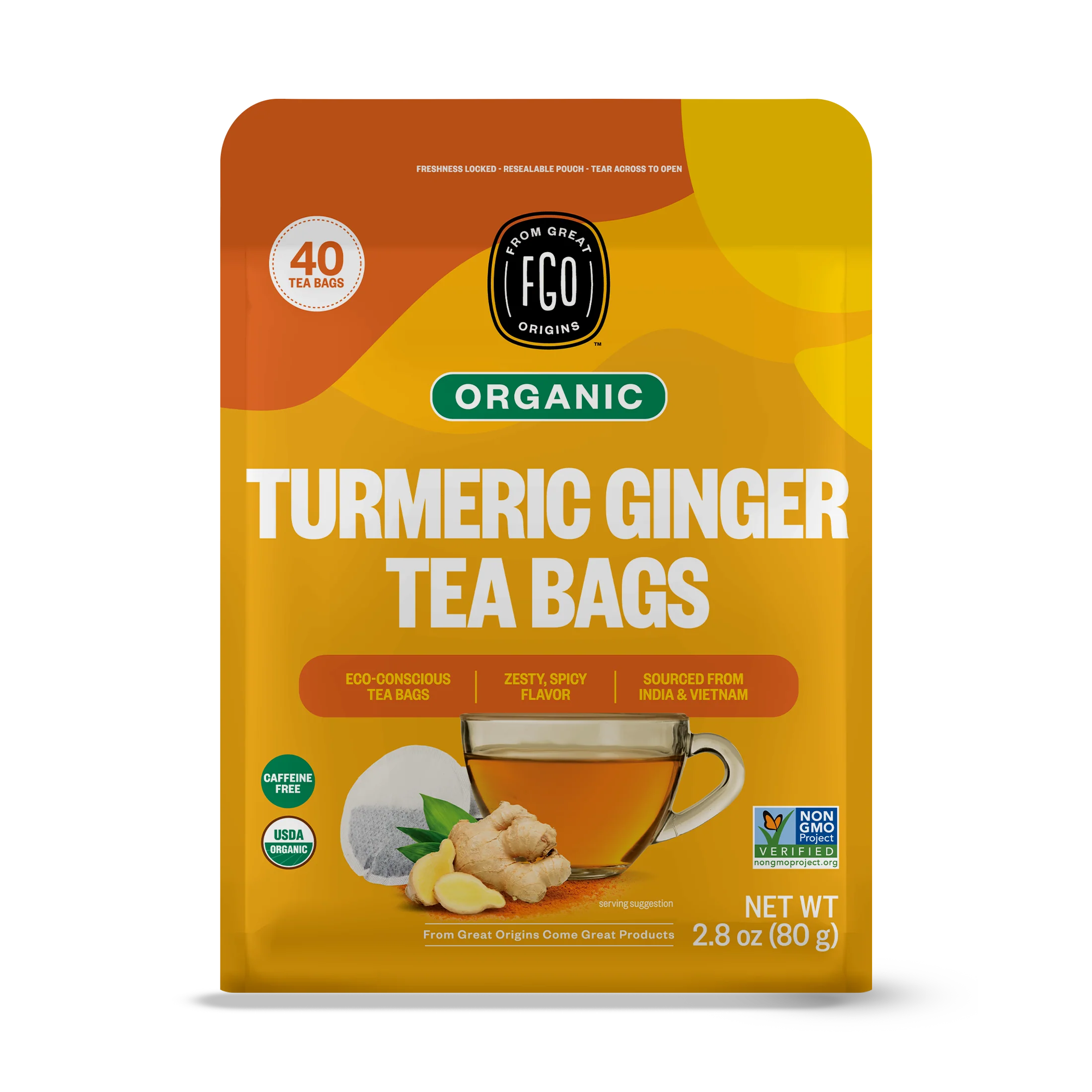Turmeric Ginger Tea Bags - Image 3