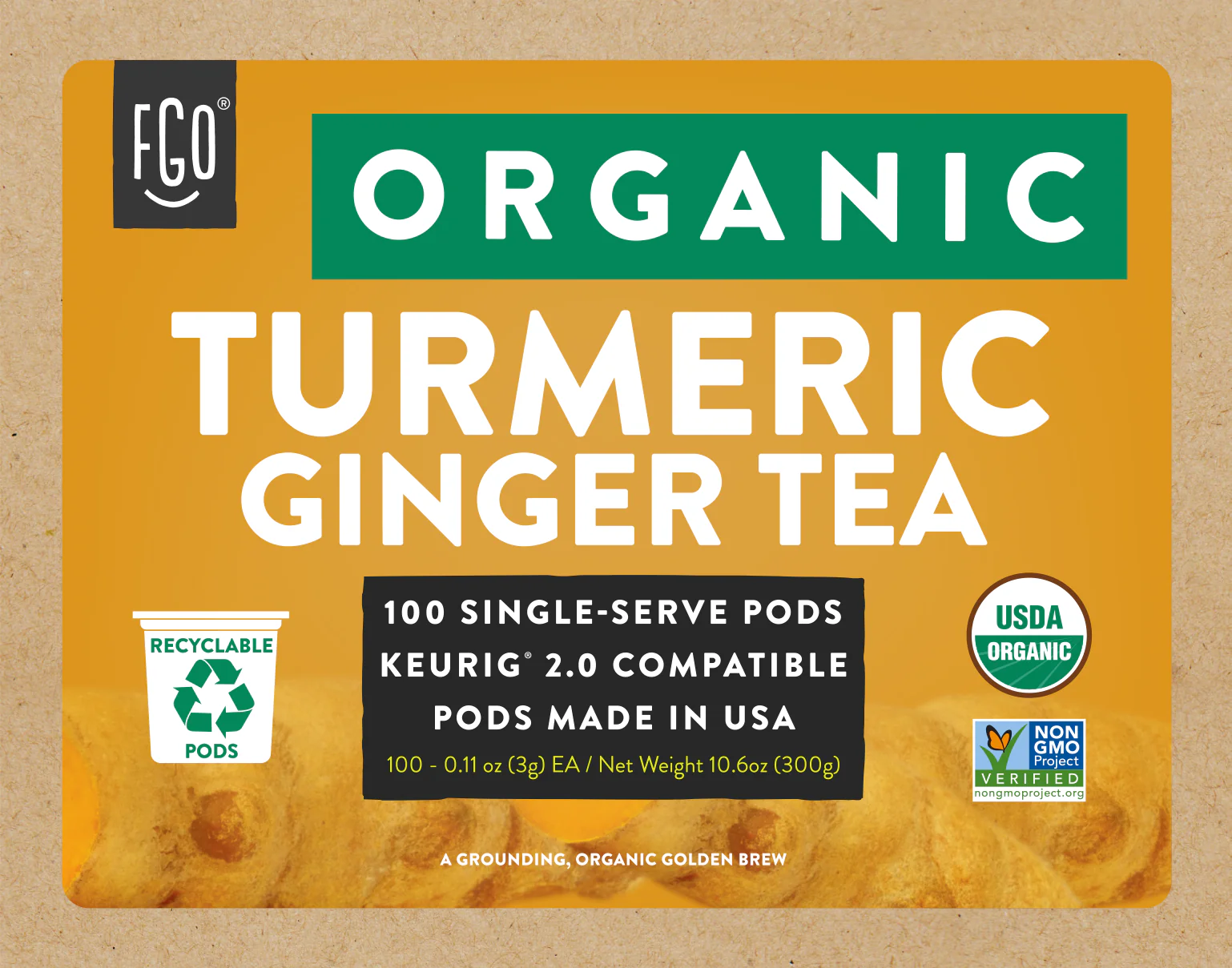 Turmeric Ginger Tea K-Cups 24ct - Image 4