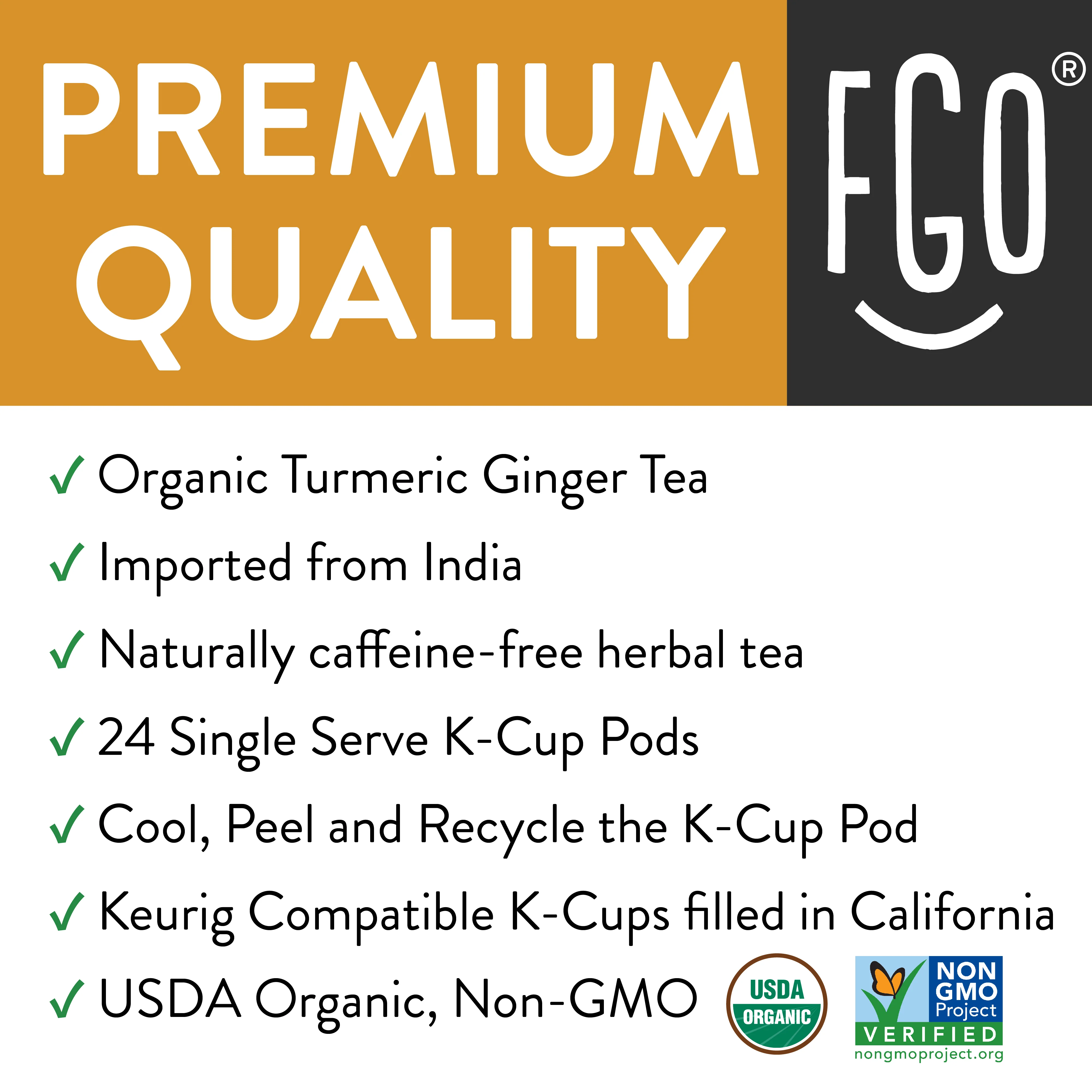 Turmeric Ginger Tea K-Cups 24ct - Image 6